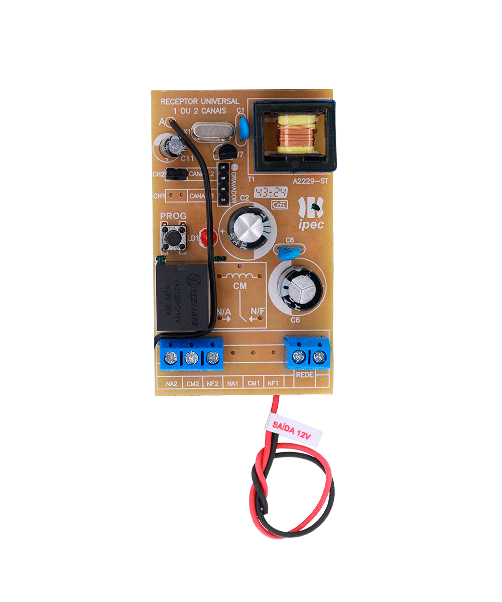 Imagem do RECEPTOR COM FONTE UNIVERSAL  2 CANAIS - 2A